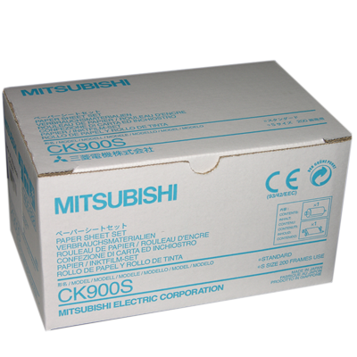 Carta Mitsubishi CK900S per videostampante kit inchiostro+rotolo per CP900E colore