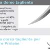 Dettaglio suture Ethicon Prolene con ago a dorso tagliente