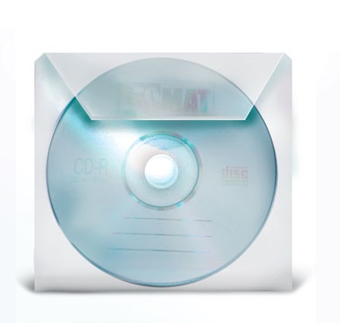 Busta porta CD e DVD con chiusura