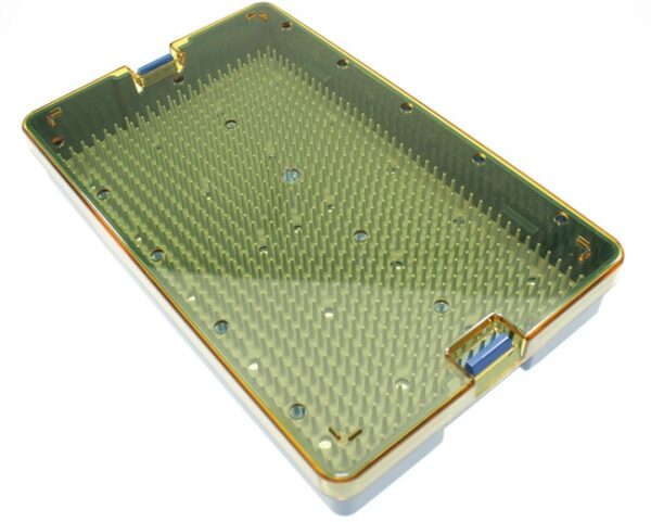 Contenitori/tray Steriplastik per sterilizzare strumenti, con tappeto in silicone codice LDS141