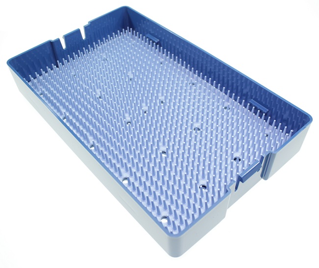 Contenitori/tray Steriplastik per sterilizzare strumenti, con tappeto in silicone codice LDS141