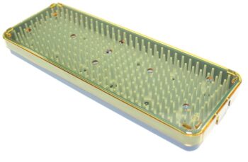 Contenitori/tray Steriplastik per sterilizzare strumenti, con tappeto in silicone codice LDS140