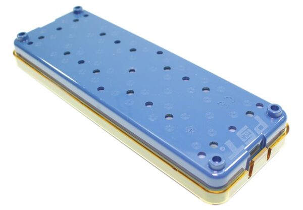 Contenitori/tray Steriplastik per sterilizzare strumenti, con tappeto in silicone, dettaglio fondo codice LDS140