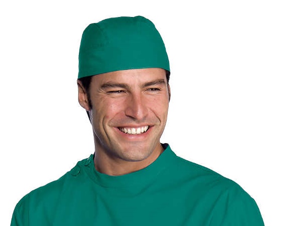 Bandana verde chirurgico