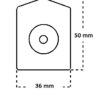 Elettrodi per prove da sforzo e Holter  pregellati dimensioni 50x36 mm