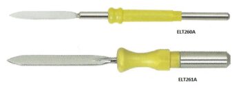 Elettrodi a lancia/lama gambo di innesto ø 2,4 mm o ø 4 mm