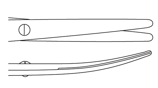 Forbici Metzenbaum curve in ceramica