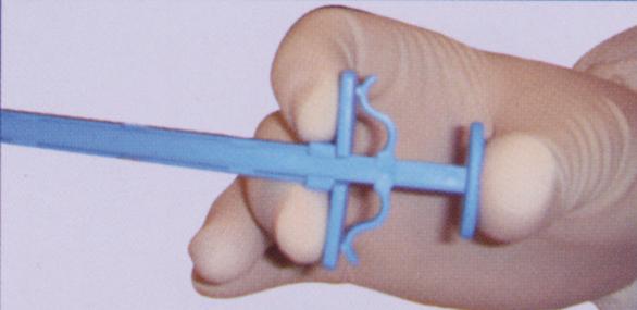 Gyn & push pinza monouso sterile per biopsia cervicale dettaglio impugnatura