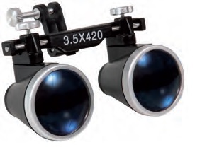 Occhialini binoculari ingrandimento 2,5 distanza di lavoro 340mm
