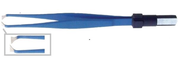 Pinza bipolare multifunzionale  larghezza punta 3 mm lunghezza 130 mm