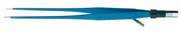 Pinza bipolare retta con irrigazione lunghezza 180 mm