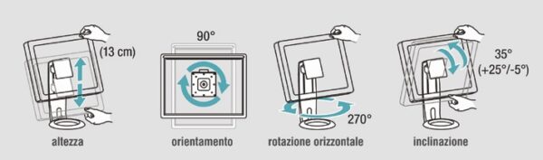 Regolazione negativoscopio ultrapiatto a LED da tavolo mod. DI174, 1 pannello