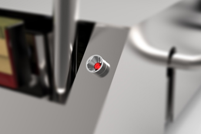 Termosaldatrice a barre dettaglio tasto di funzionamento