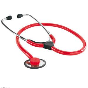 Stetoscopio piatto colore rosso