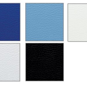 Tabella colori: blu, azzurro, bianco, grigio chiaro e nero