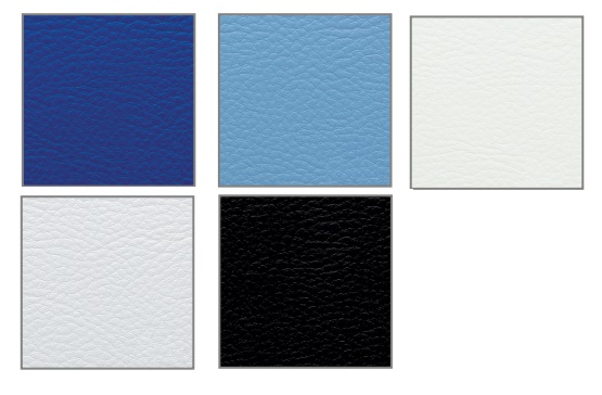Disponibile nei colori: blu, azzurro, bianco, grigio chiaro e nero