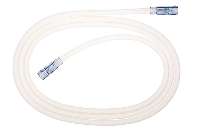 Tubo in PVC medicale con 2 connettori femmina