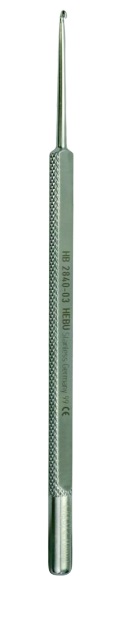Uncino per flebectomia Crochet, Fig. 1, 2,60 mm, lunghezza 15 cm