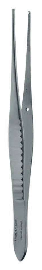 Pinzetta per tessuti Gillies 1x2 denti, 15,5 cm