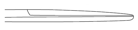 Forbice per dissezione punta acuta/smussa retta