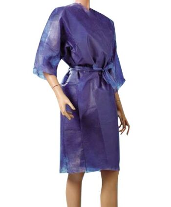 Kimono monouso in TNT, taglia unica colore blu