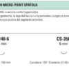 Dettaglio ago micro-point spatola