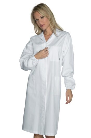 Camice monopetto donna con bottoni a pressione linea basic