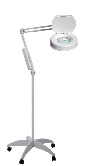 Lampada con lente di ingrandimento 3 diottrie LFM-101 Medical dotata di stativo su ruote