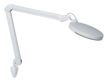 Lampada con lente di ingrandimento 5 diottrie Lupa LED HF Medica con fissaggio a parete