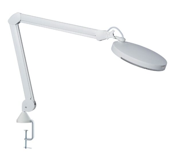 Lampada con lente di ingrandimento 5 diottrie Lupa LED HF Medical con  fissaggio a tavolo - B Life - Il Catalogo Medicale