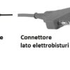 Cavo di collegamento 3 o 5 mt per elettrobisturi Valleylab, Lamidey, EMC cod. ELT163 e ELT163G