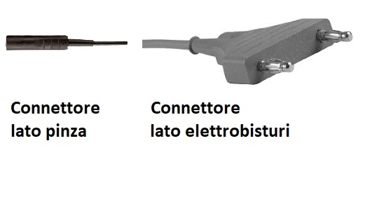 Cavo di collegamento 3 o 5 mt per elettrobisturi Valleylab, Lamidey, EMC cod. ELT163 e ELT163G