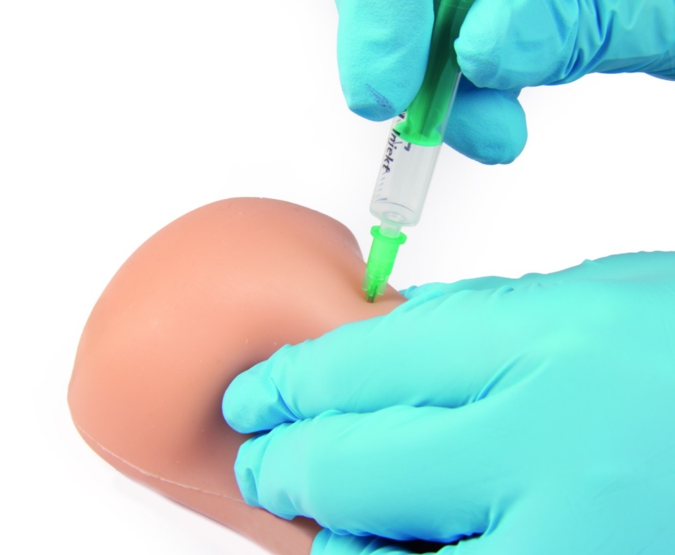 Trainer vaccinazione strap-on per iniezione intramuscolare e iniezione intradermica