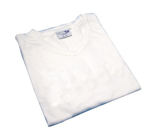 Maglietta manica corta bianca, cotone