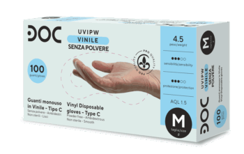 Guanto medicale in vinile non talcato DOC