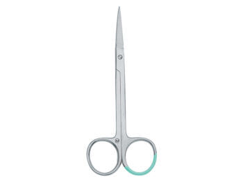 Forbici Iris curve 11,5 cm punte acute in acciaio sterili